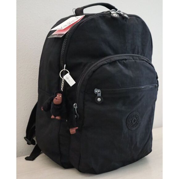 Kipling KI1206-0DH Unisex Large Black Tonal Seoul 15" Laptop Backpack - Picture 3 of 16